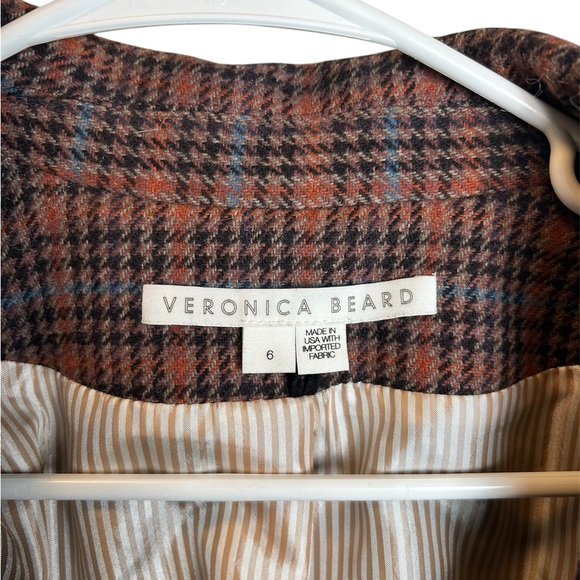 Veronica Beard Miller Plaid Dickey Jacket Preppy Chic Designer Size 6 - Picture 7 of 9